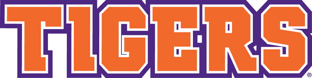 Clemson Tigers 2014-Pres Wordmark Logo 04 iron on paper